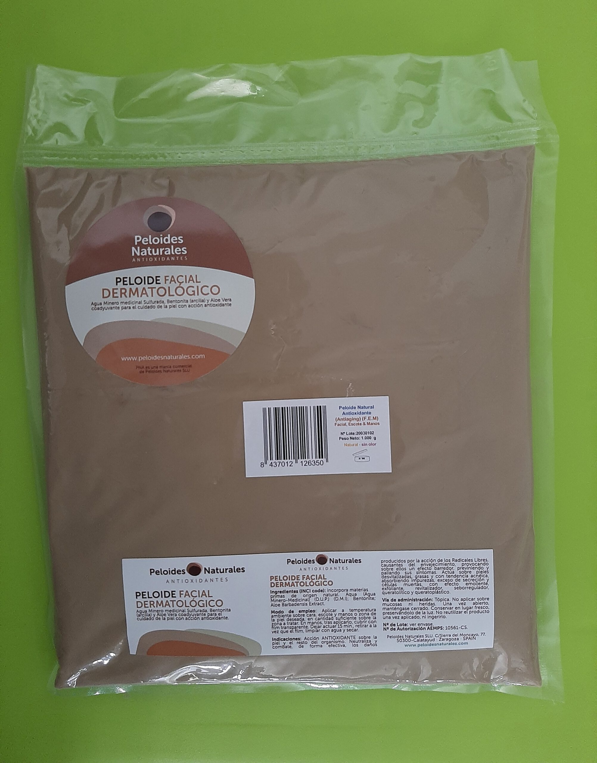 Peloide Dermatológico (FEM) - Bolsa 1Kg